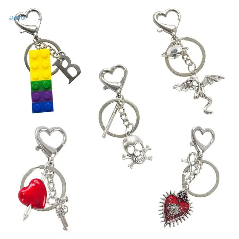 

Building Blocks Skeleton One Arrows Through the Heart Flying Dragon Bag Pendant