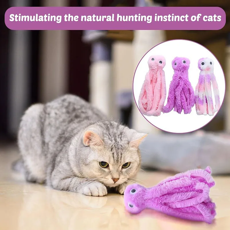 Octopus Cat Teething Stick - Hot Toy for Kittens and Cats