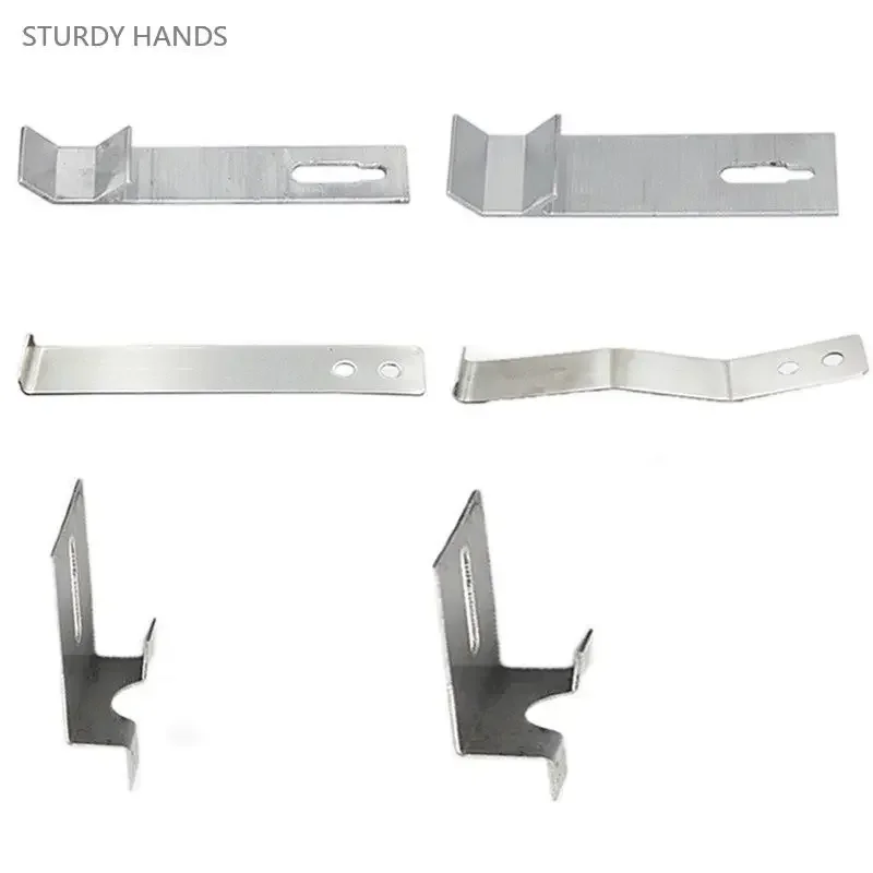 Pack De 10 Soportes De Pared De Acero Inoxidable Para Escobas Y Herramientas De Jardin Con Tornillos Para Cocina Casa Y Bano Negro Y Plateado 97373541