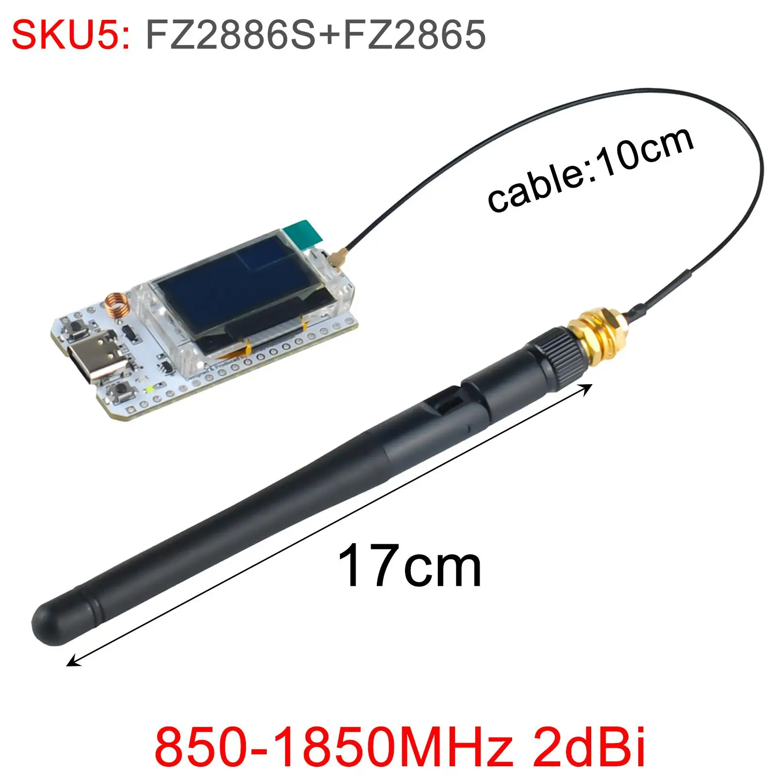 2sets ESP32 lora32 lora 32 V3 Kit SX1262 868MHz 915MHz 0,96 OLED Display Development Board für Meshtastic Geräte – Detail 13