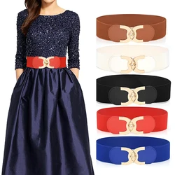 New Fashion 1PC 6x68cm Korean Style Buckle Elastic Wide Belt Wide Cummerbund Strap Belt Waist Female Women Accessories