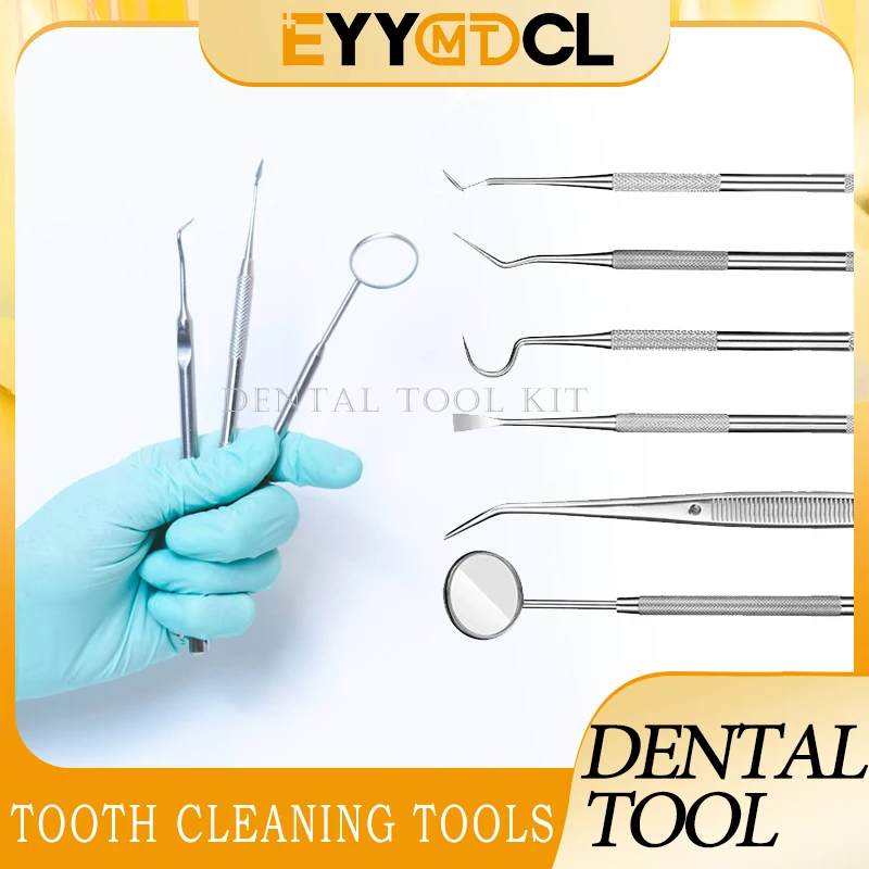 

Dental Mirror Stomatoscope Oral Teeth Cleaning Tool Kit Scraper Stainless Steel Clean Calculus Tartar Dental Instruments