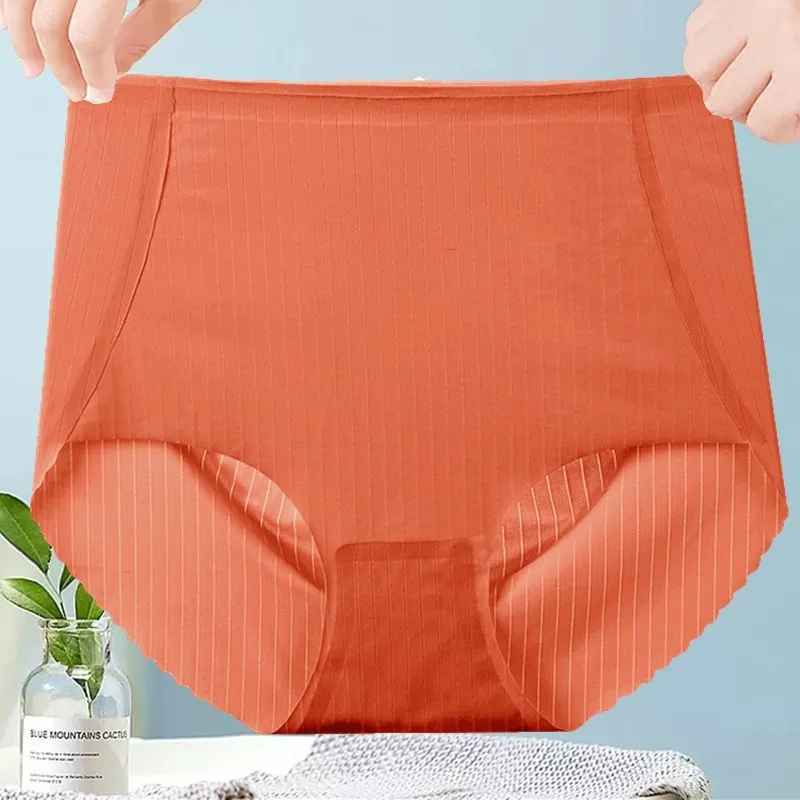 

summer Plus Size women Panties smooth ice silk Sexy Slimming Underwear breathing Women Panties 2023 new