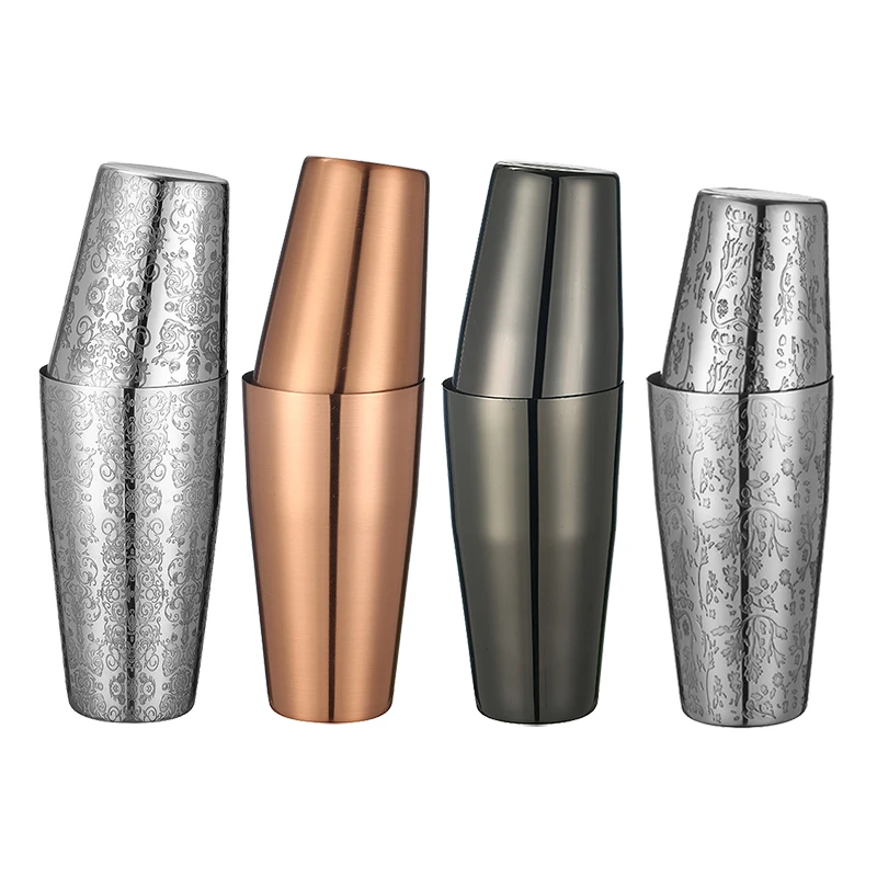 Unweighted Boston Cocktail Shaker Martini Bar Cocktail Shaker Stainless Steel Boston Flair Mixing Tin Set Bar Tool