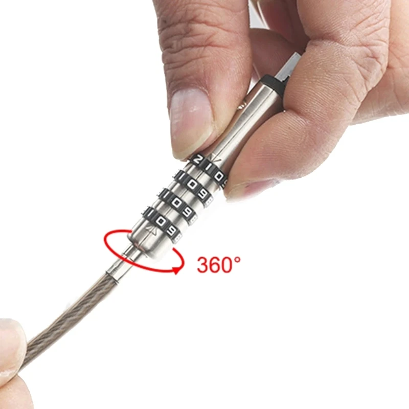 USB Notebook Laptop Combination Lock Travel 4 Digit Security Cable Chain combination padlock,laptop lock