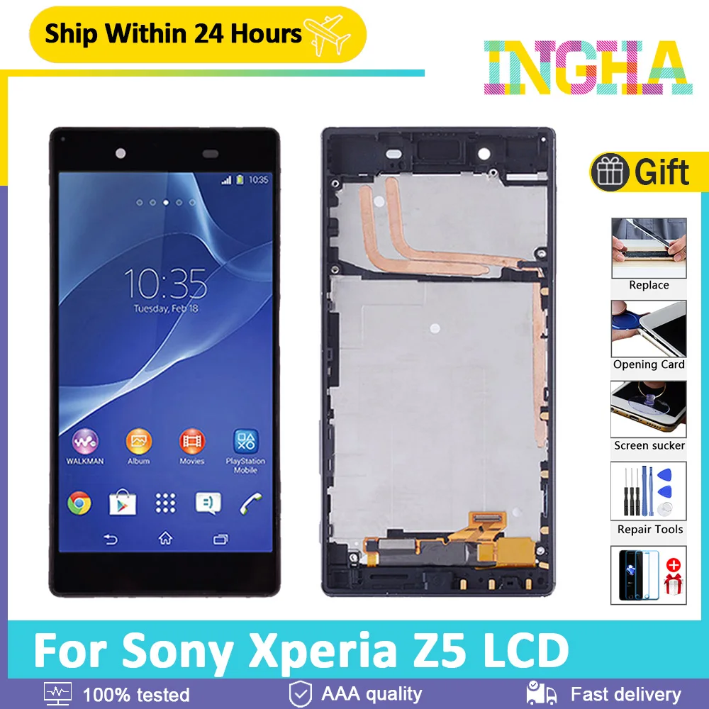 Originale Sony xperia Z5 E6603 Coperchio Cover Batteria Verde