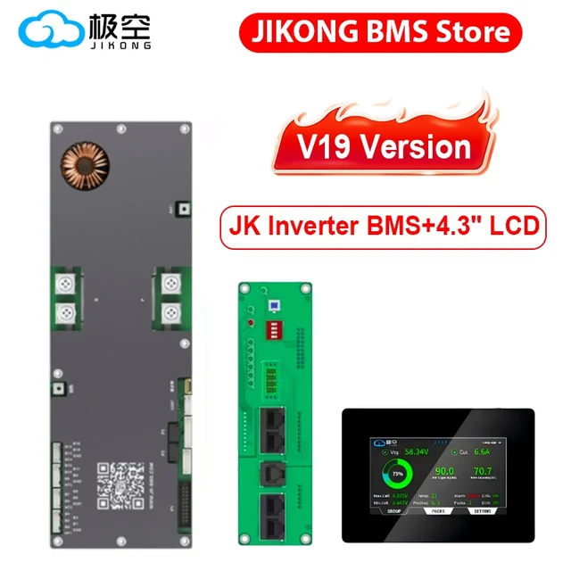 JK Inverter BMS 8S 9S 10S 11S 12S 13S 14S 15S 16S Smart BMS 100A 150A 200A Li-ion LiFePo4 New Energy BMS 1A 2A Active Balance