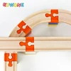 New Wooden Train Track Accessories Plastic Building Block Universal Connector Adapter fit for All Wooden Railway Tracks Toys 5