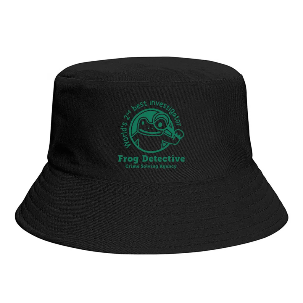 

Frog Detective Animal Bucket Hat For Women Men Teenager Foldable Bob Fisherman Hats Panama Cap Autumn