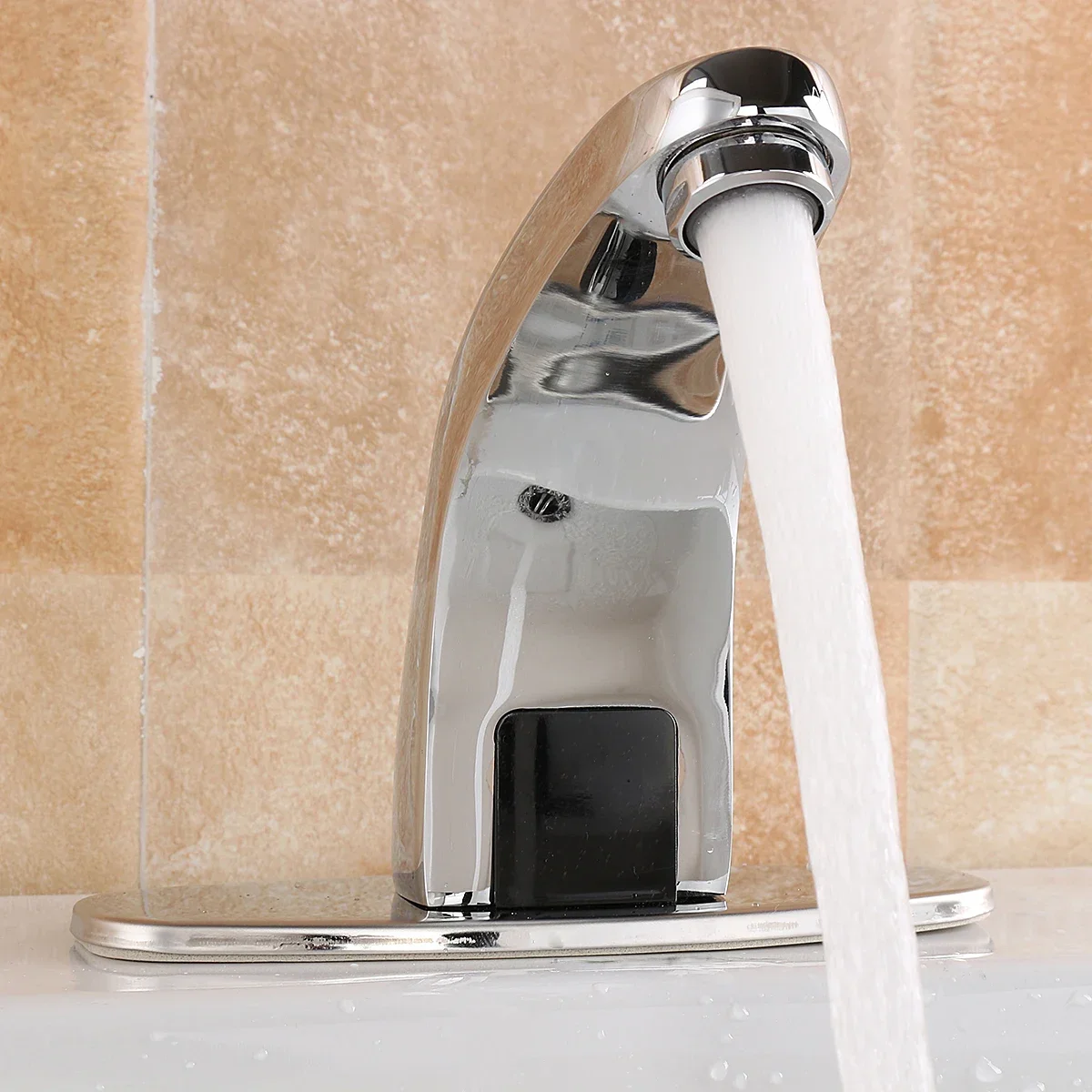 Bathroom Automatic Infrared Sink Hands Touchless Free Faucet Sensor Tap Cold Water Saving Inductive Electric Basin Faucet Mixer