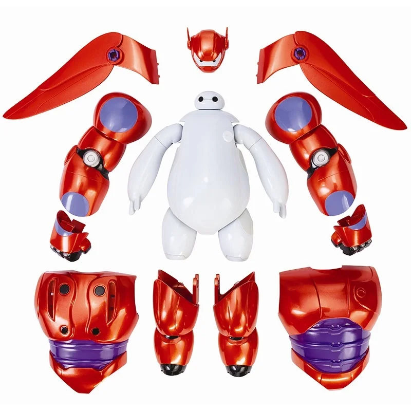 Hot 16cm Cartoon Big Hero 6 Baymax Fat Man Anime Figure Toys Baymax Model Doll Pvc Action Figure Assembled Model Birthday Gifts