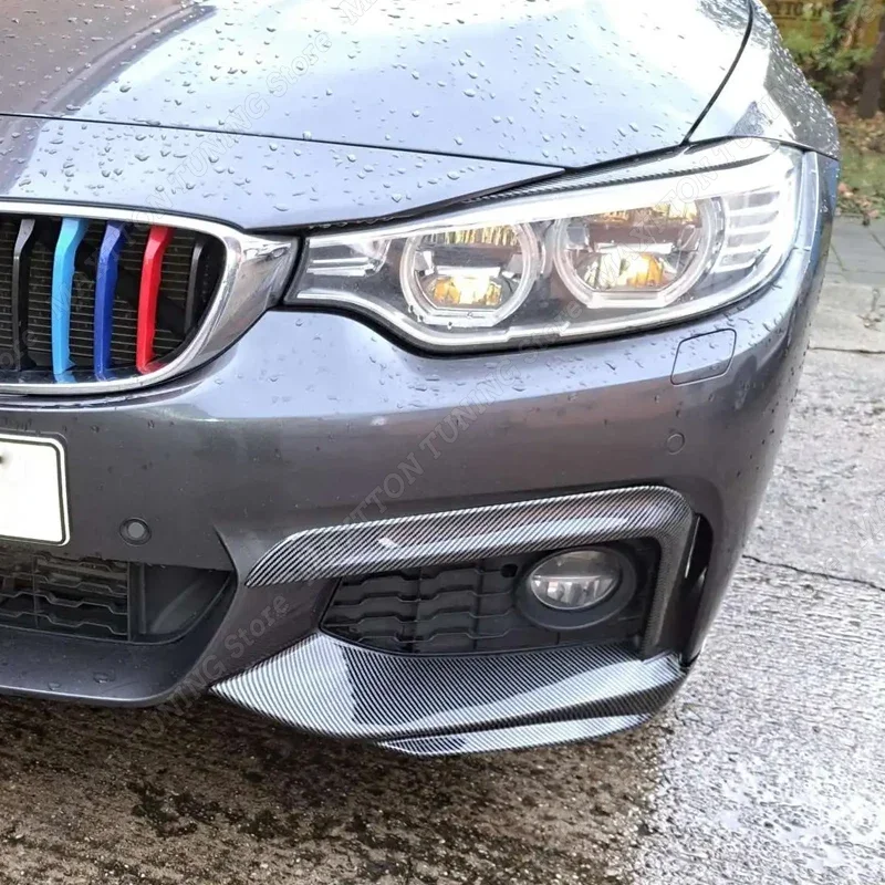 앞 범퍼 립 사이드 스플리터 스포일러 안개 램프 그릴 BMW F32 F33 F36 M-Sport 420i 428i 435i 440i M-tech 2014-2020 디퓨저