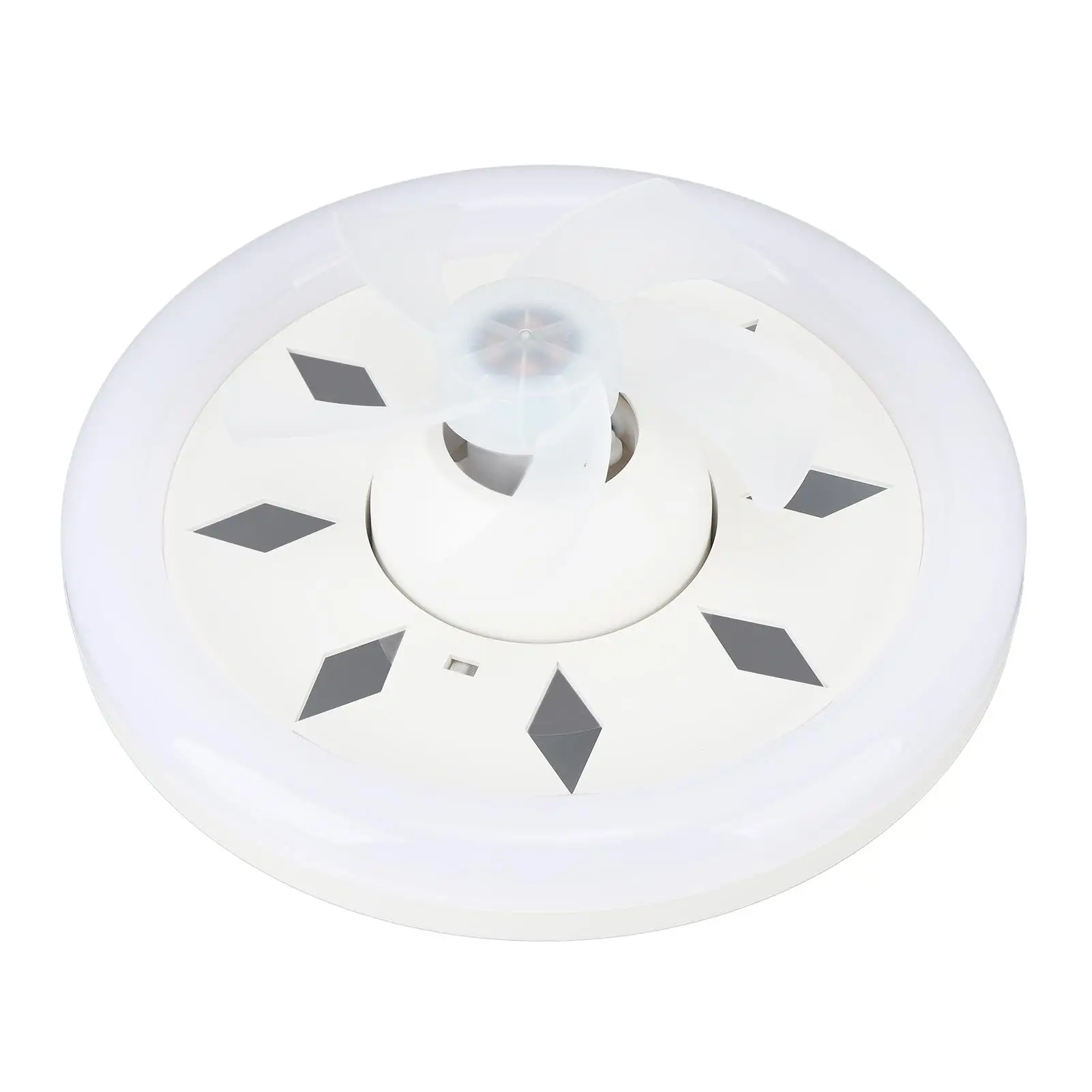60W Dimmable 11.8-Inch Ceiling Fan Light with Remote Control, 3 Speeds, 5 Blades, 360&deg; Rotation