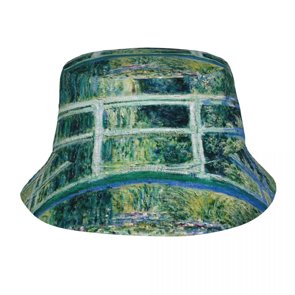 Gigli D'Acqua Di Strada E Cappello Da Pescatore A Ponte Giapponese Ragazza Sport All'Aria Aperta Monet Art Berretti Da Pescatore Con Pittura Francese 