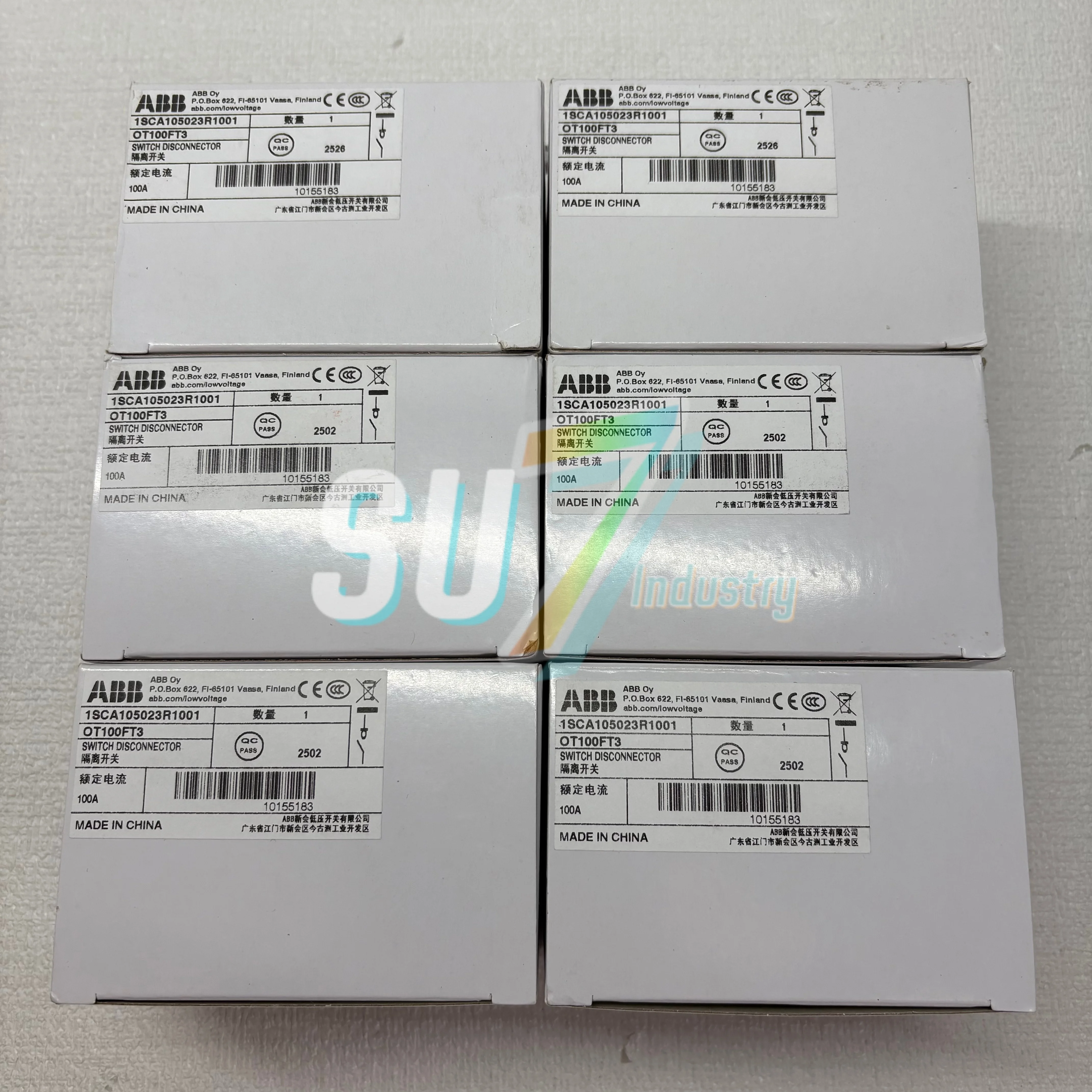 분리 스위치 OT100FT3 1SCA105023R1001 신규 입고