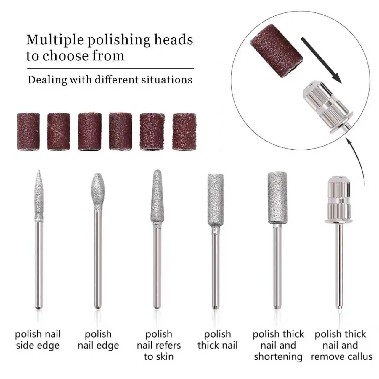 네일 램프 키트, 광택 펜, 네일 케어 액세서리 키트, 휴대용 펜형 샌딩 및 광택 블록, 네일 도구