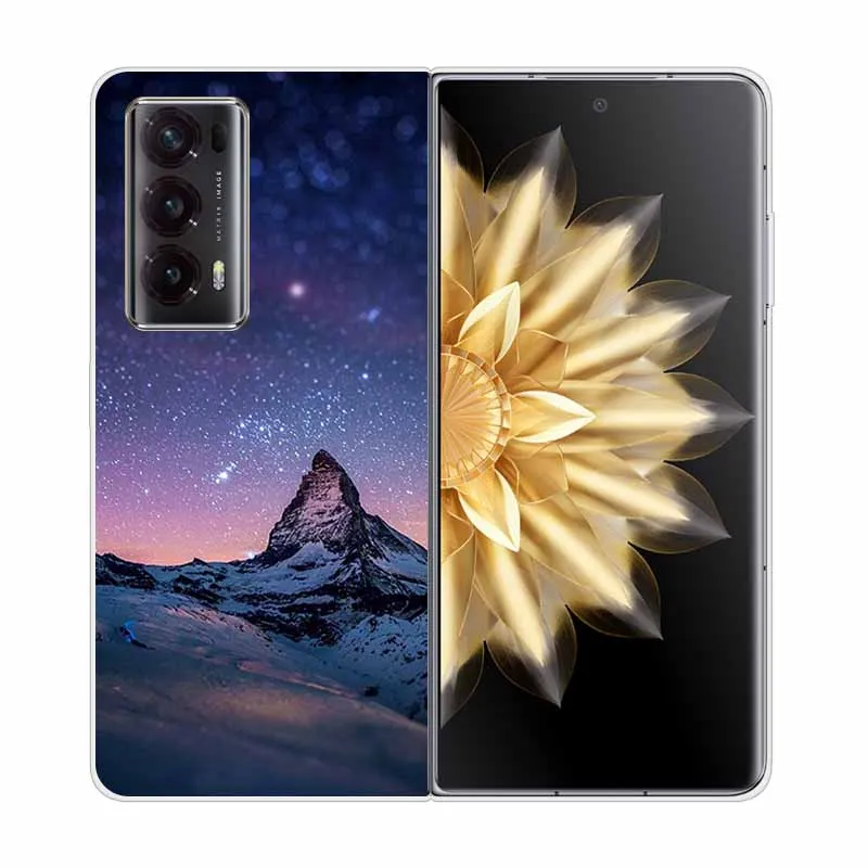 Enhanced Clear Print Hard Case with Wolf and Lion Design