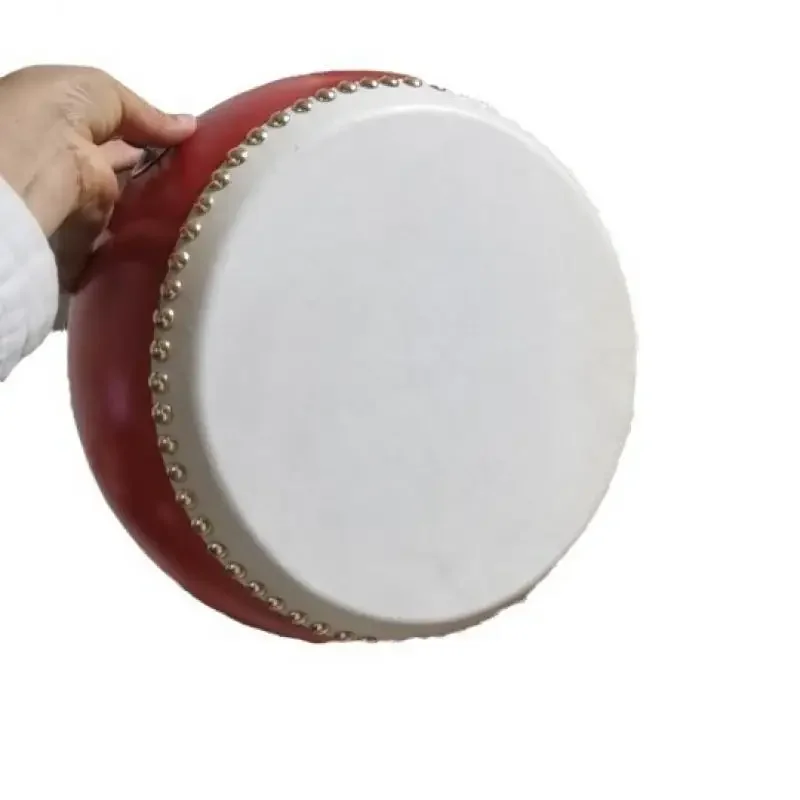 5 Inch Sheep Skin Small Drum with Wooden Drum Stick Chinese Folk Dance Stage Performance Professional Percussion Instrument
