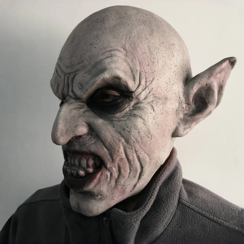 Transylvania Vampir Maske Film Cosplay Horror Vampir Dracula Latex Maske Halloween Partys Spukhaus Streich Zubehör – Detail 5