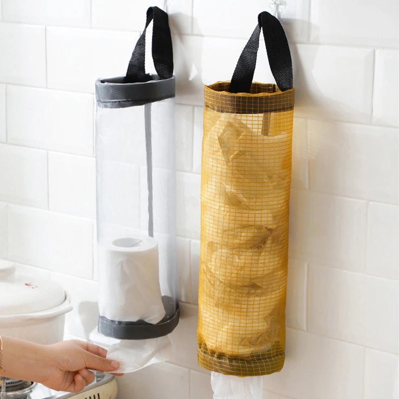 Grocery Bag Holder Wall Mount Plastic Bag Holder Dispenser Hanging