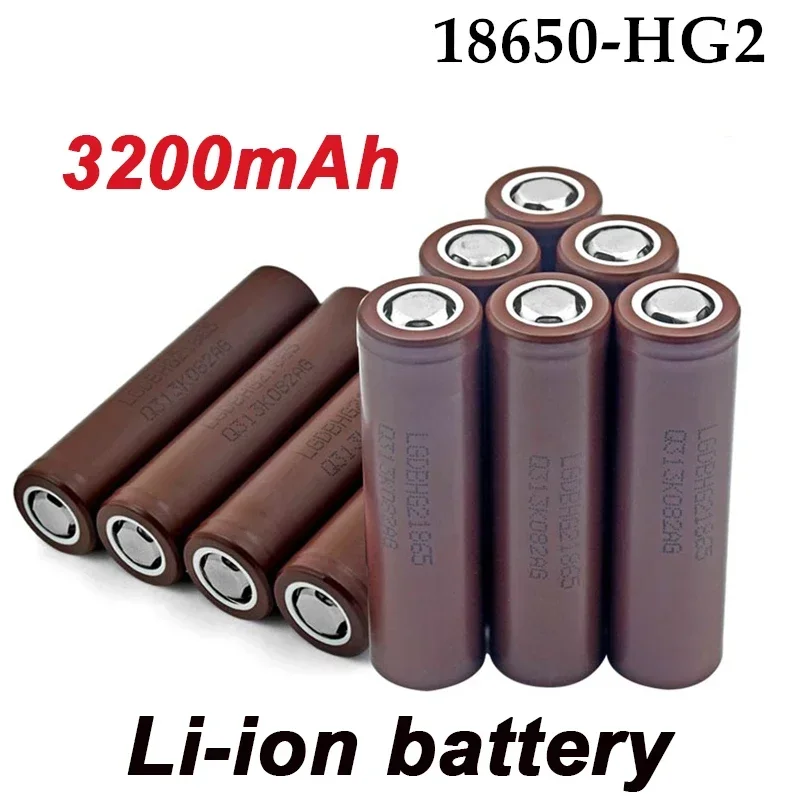 

100%Original 2023 New HG2 18650Battery 3200mAh Battery 18650 HG2 3.6V Discharge 20A Dedicated for Power Rechargeable Battery