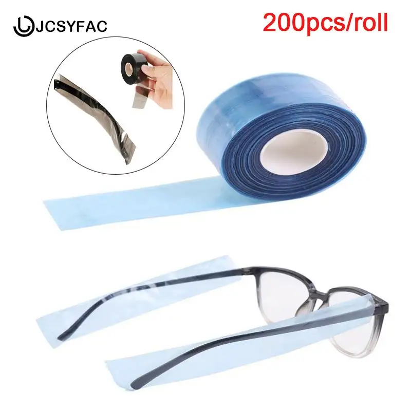 

200ps/Box Disposable Glasses Leg Sleeves Cover Eyeglasses Protector Accessory Barber Hairdressing DIY Hair Coloring Styling Tool