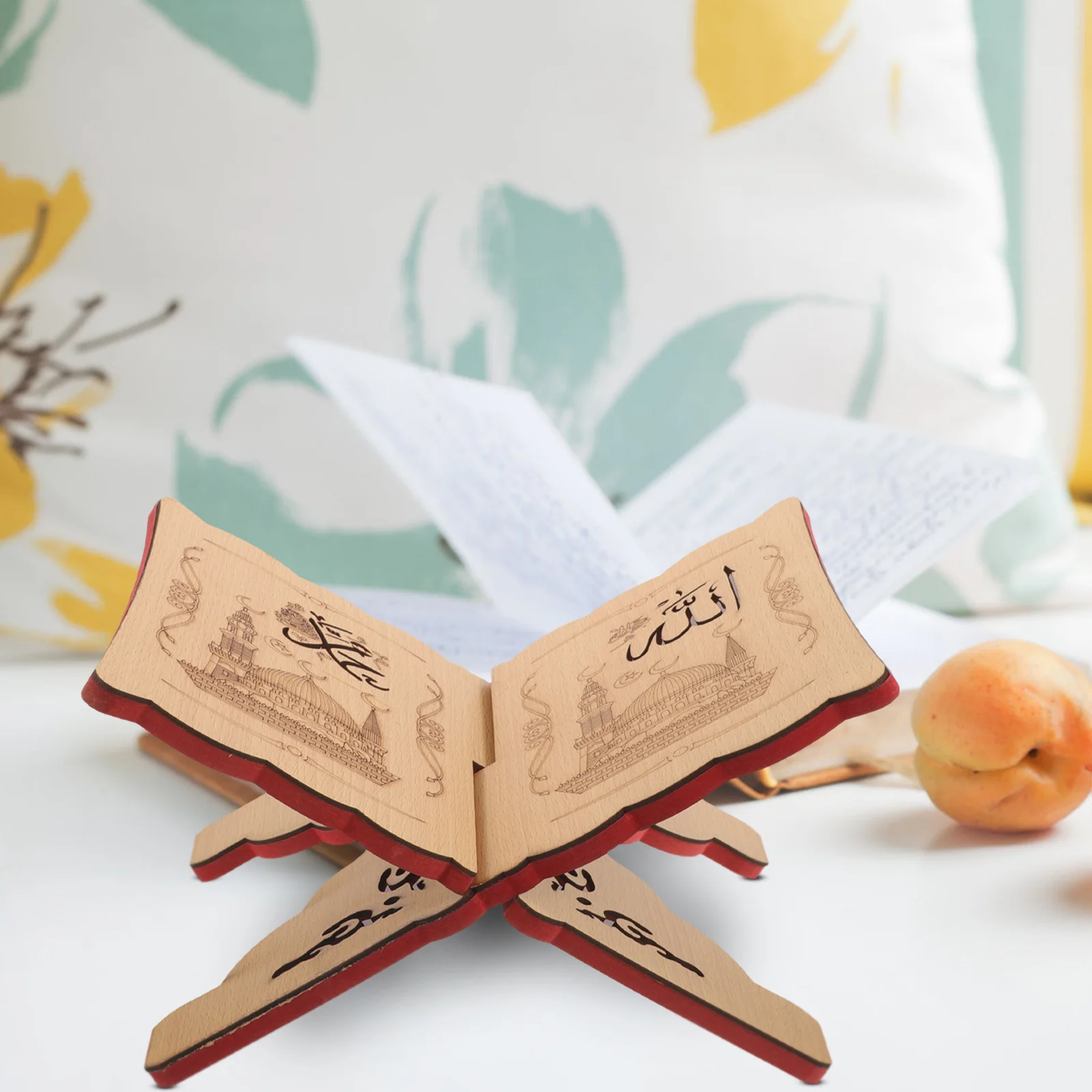 

Мусульманская книжная полка, стойка для чтения, подставки, домашний Съемный держатель Корана, настольные Чехлы для хранения