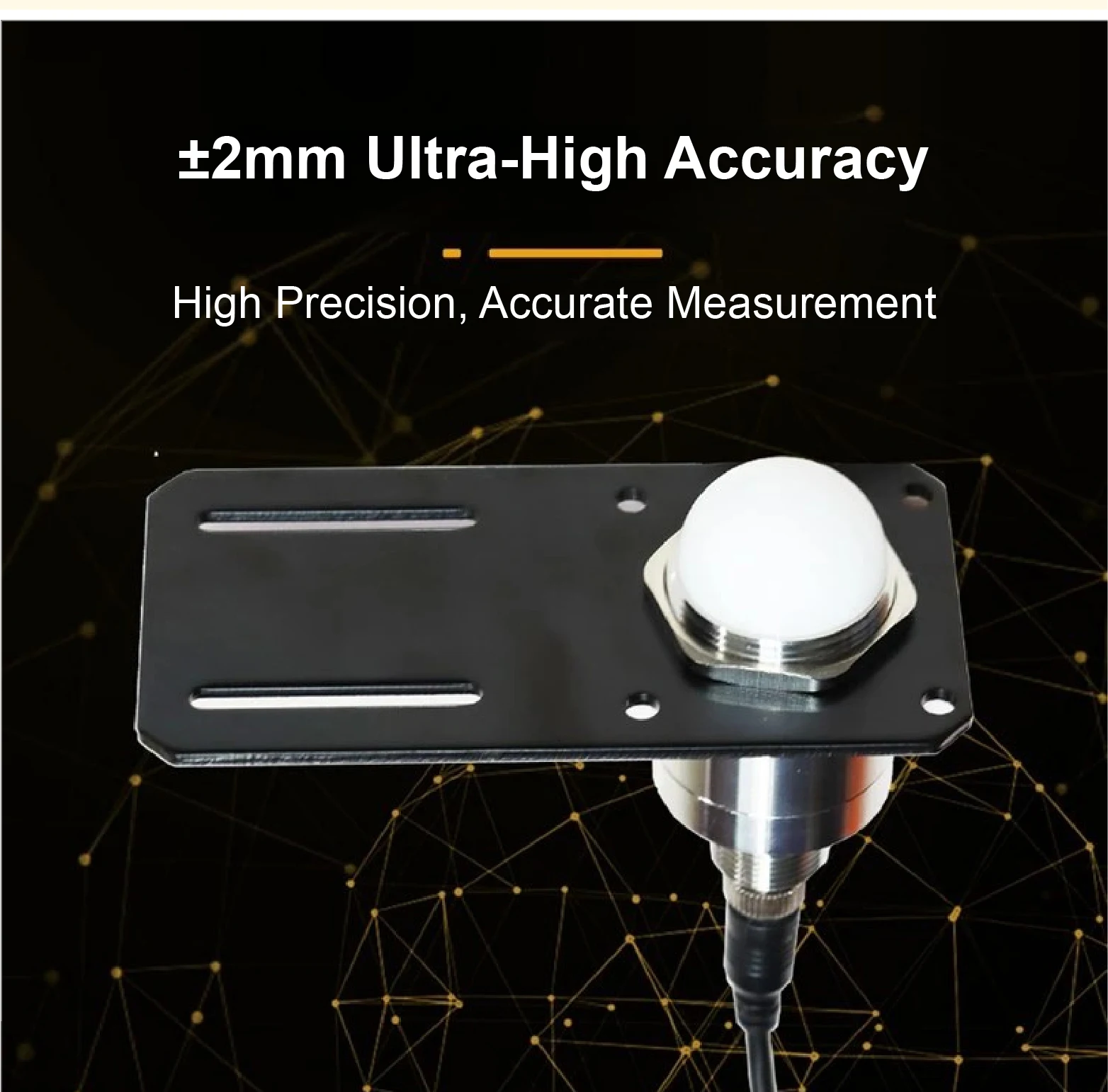 80GHz Aviation Connector Radar Level Sensor Waterproof Stainless Steel 3-12m RS4