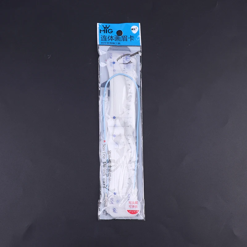 12PCS Reusable Eyebrow Shaper DIY Soft Ruler Brow Definer Stamp Card Stencil Makeup Tool for Man