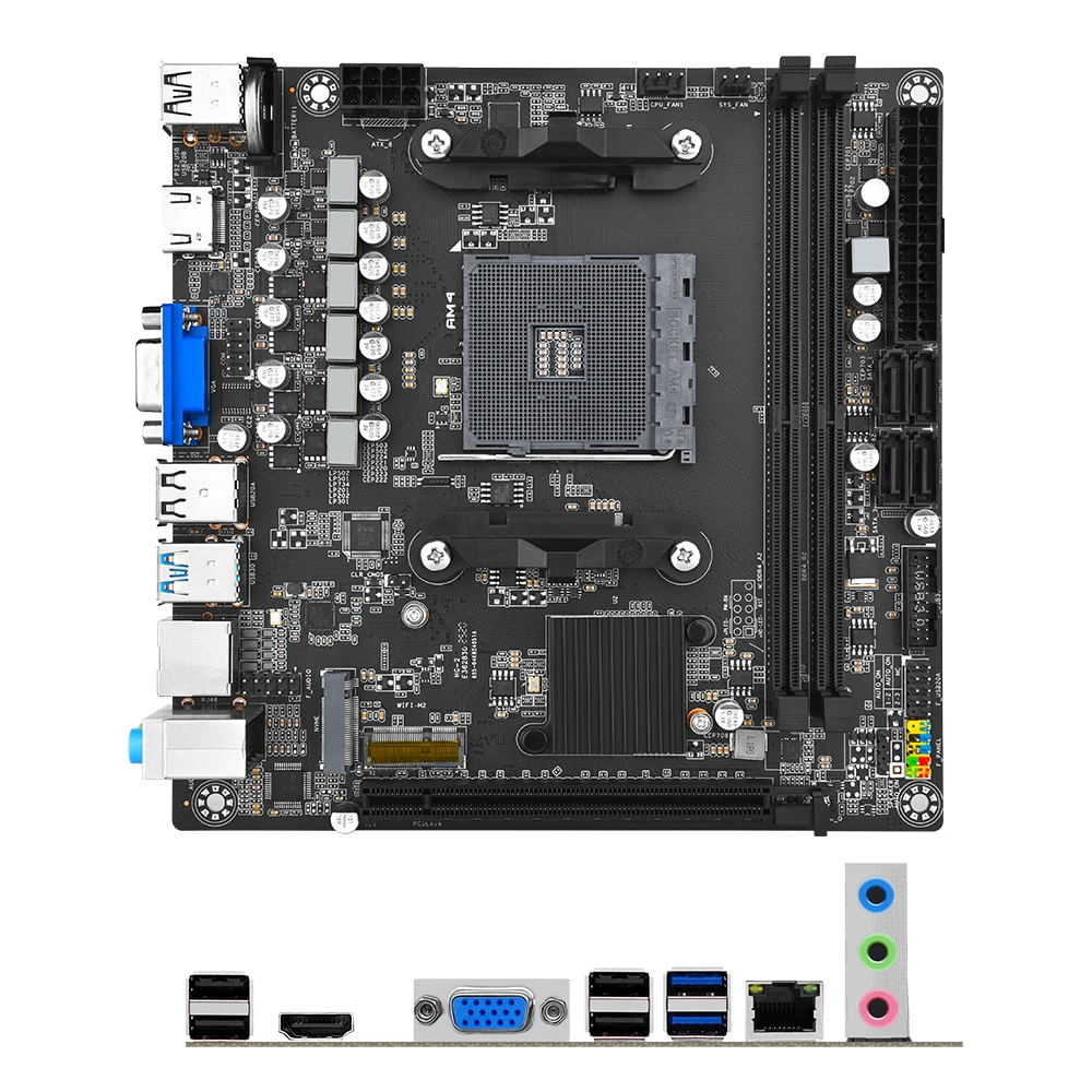 JINGSHA A320 AMD AM4 mini itx motherboard support ryzen 1400
