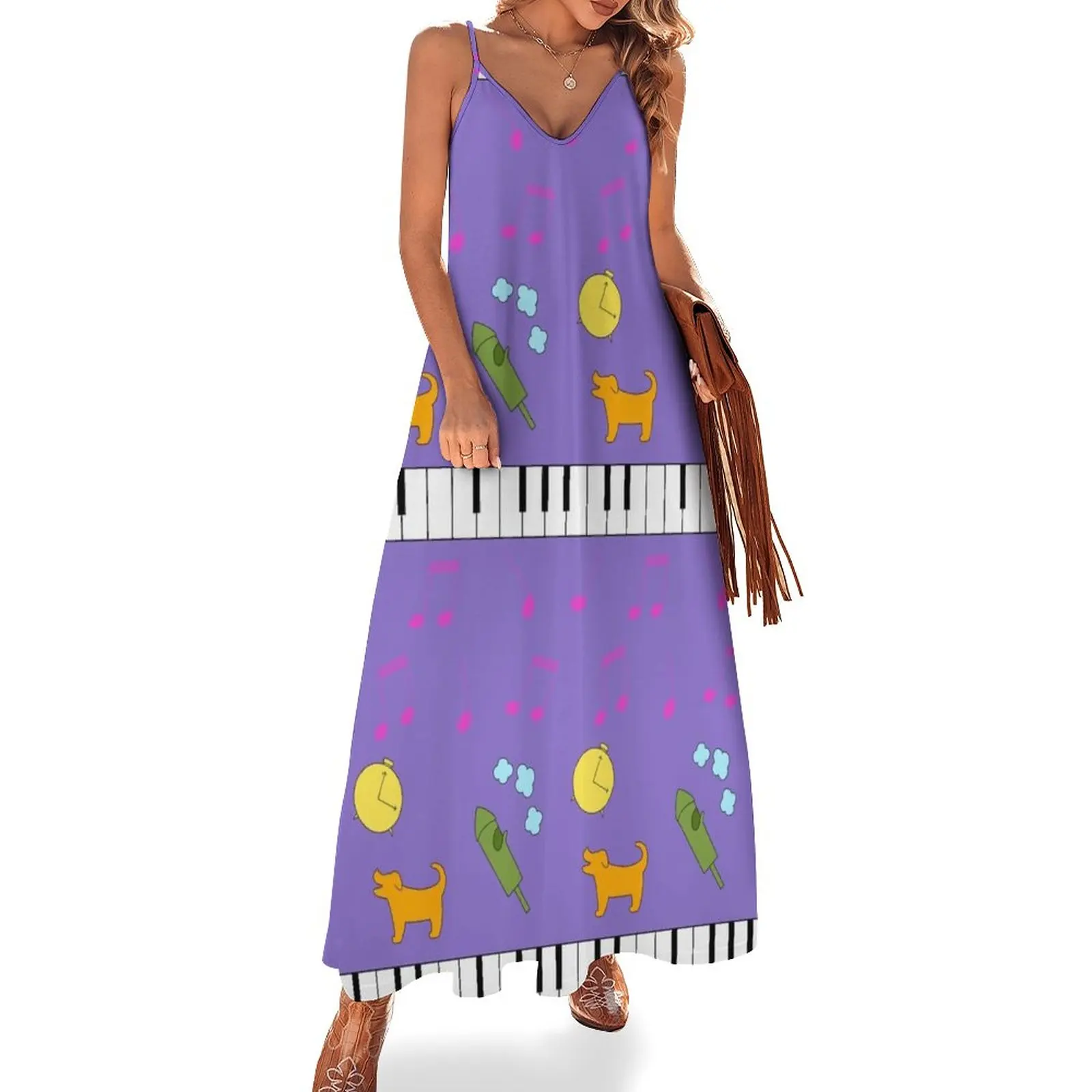 

In the Haunted House Sleeveless Dress evening dress Dress woman