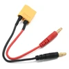 1pcs Battery Charger Cable 4.0mm Banana Male Connector To XT90/ XT60/ XT30/ T Plug 14AWG Silicone Cable 20CM For RC Lipo Battery 2