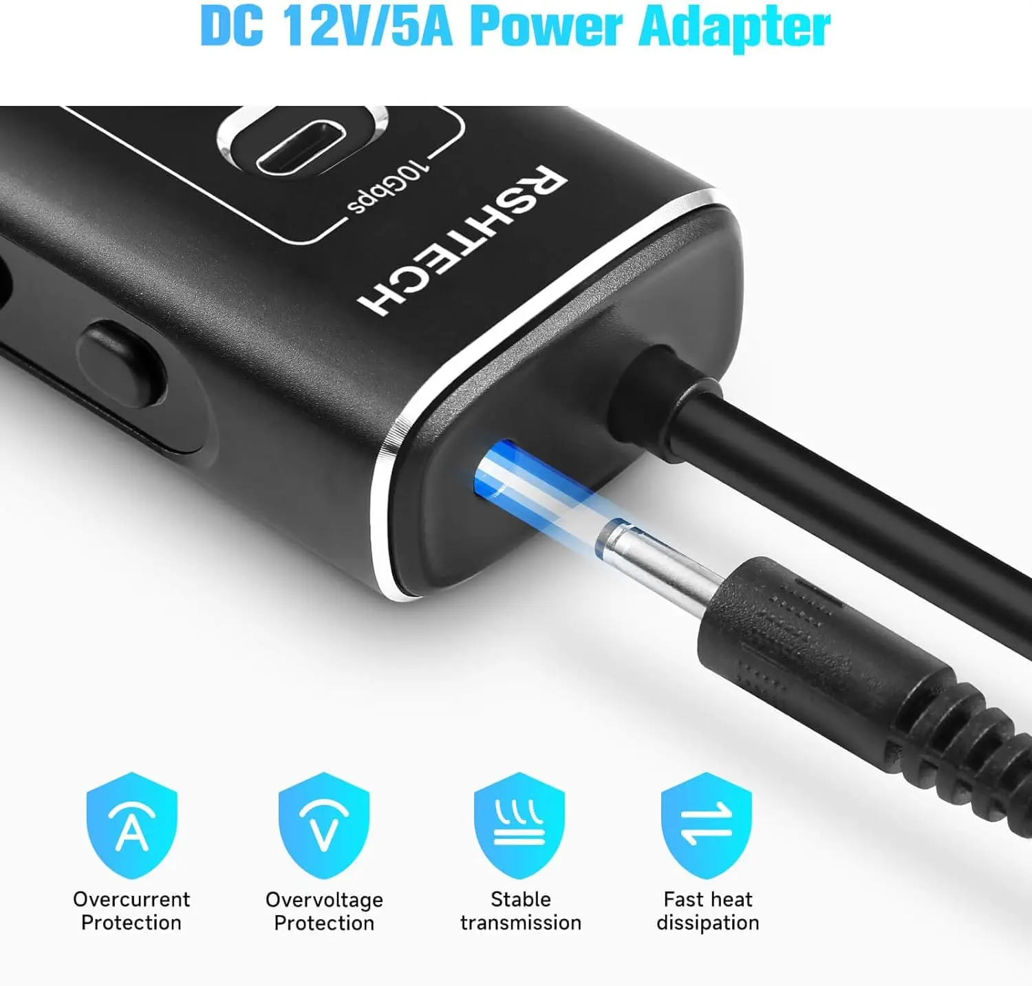 RSHTECH 60W USB Hub 11 Ports Type C Hubs with 10Gbps USB Data Port PD 20W Aluminum USB Splitter for Macbook Laptop PC Computer 6