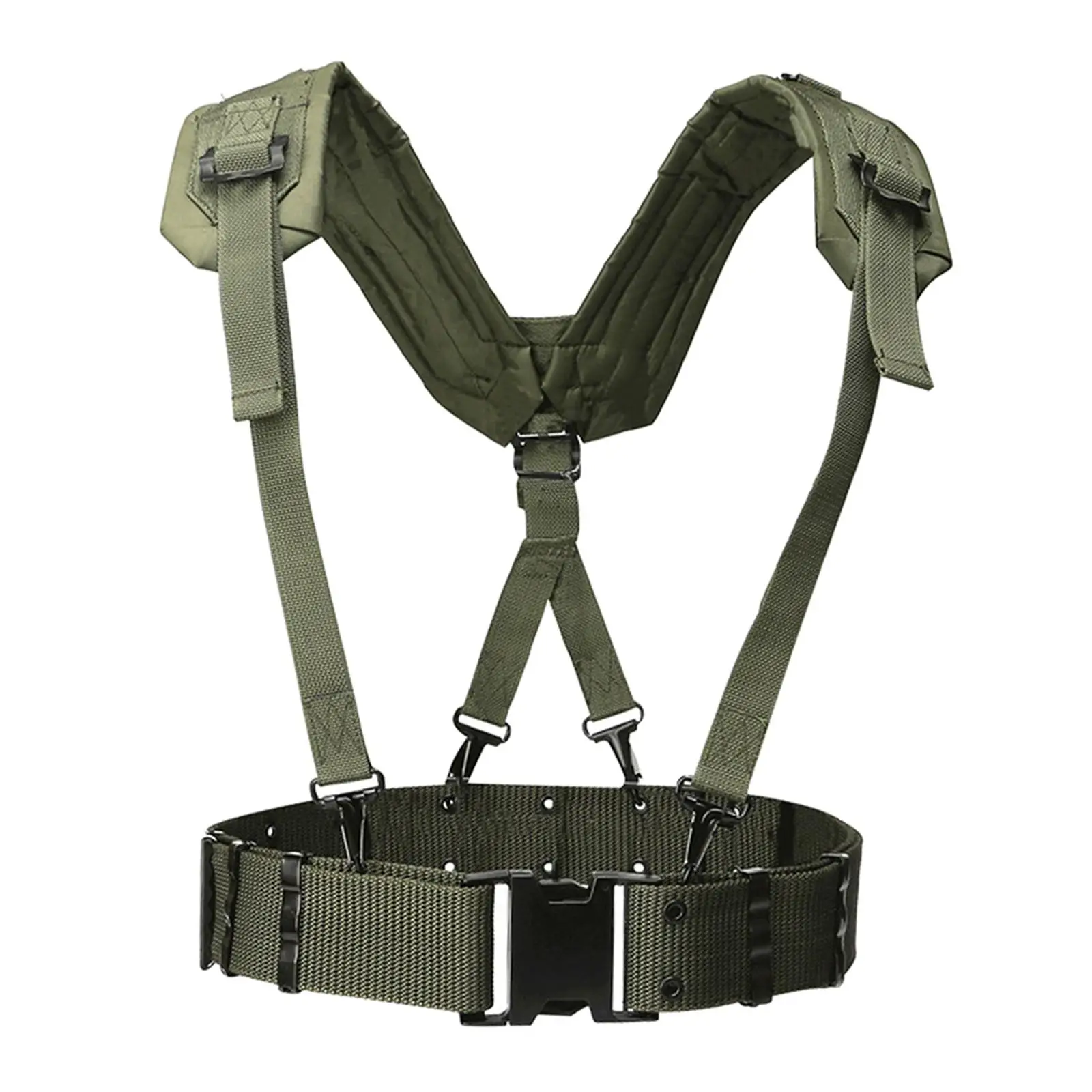 Y Shaped Suspenders Belt, Nylon Suspenders for Duty Belt, Adjustable Belt