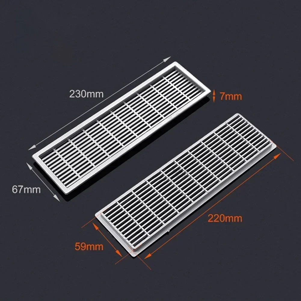 60mm Rectangular Cabinet Ventilation Grille Wardrobe Air Vent Grille