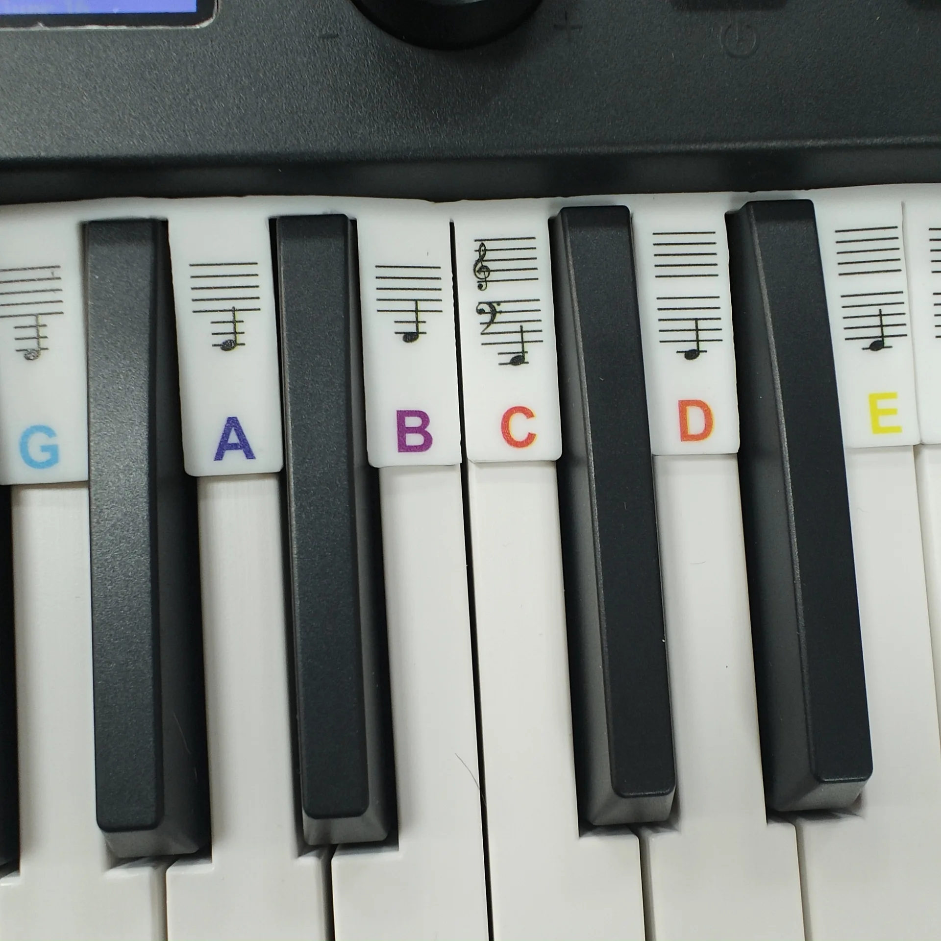 Adesivi Per Tastiera Pianoforte 88/61 Tasti - Note Rimovibili Per Principianti E Bambini - Foto 13