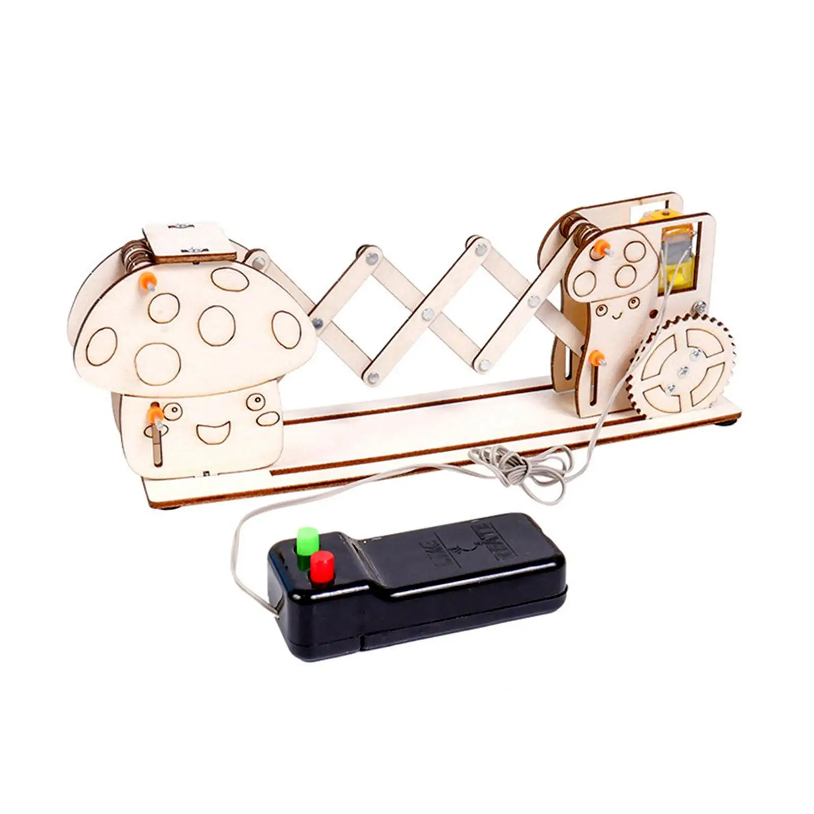 

Wood Puzzle Electric Telescopic Door Model Science Experiment for Kids