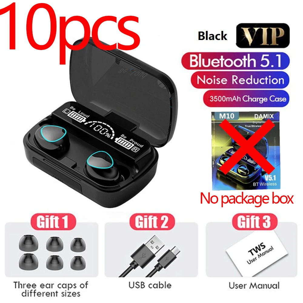 

10pcs/lot Wholesale Wireless Headphone Bluetooth Earphones Fone M10 Sport Gamers Headphones Blutooth Phone Bluetooth earphones