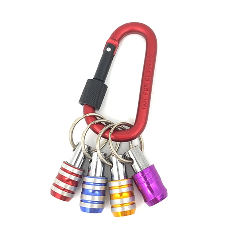 

1/4inch Hex Shank Screwdriver Bits Holder Extension Bar Keychain Screw Adapter Drill Change Hand-held Screwdrivers Hold