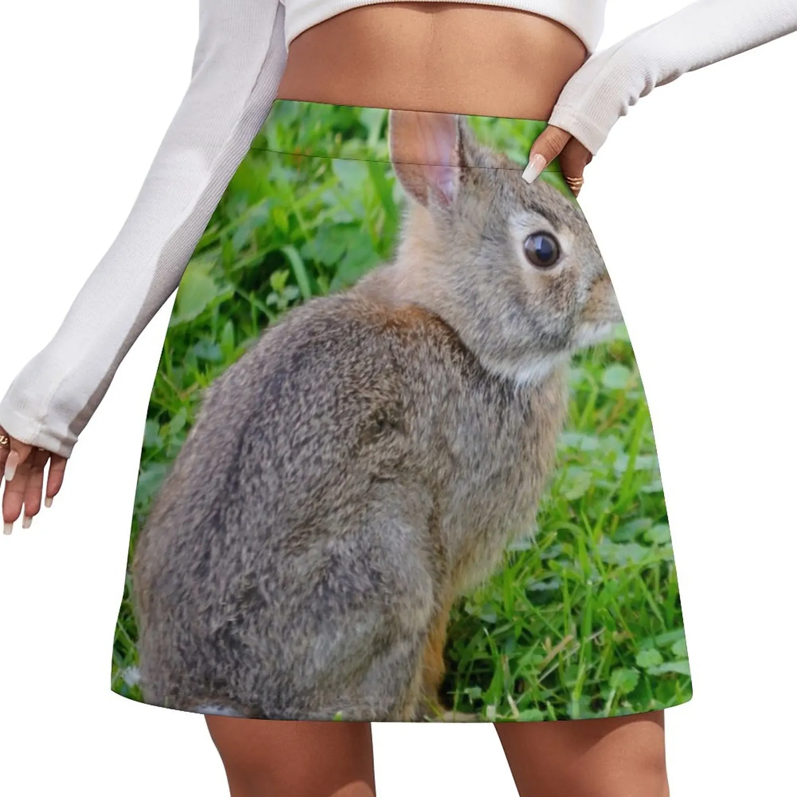 Bunny Rabbit Mini Skirt korean style skirt Summer women's clothing