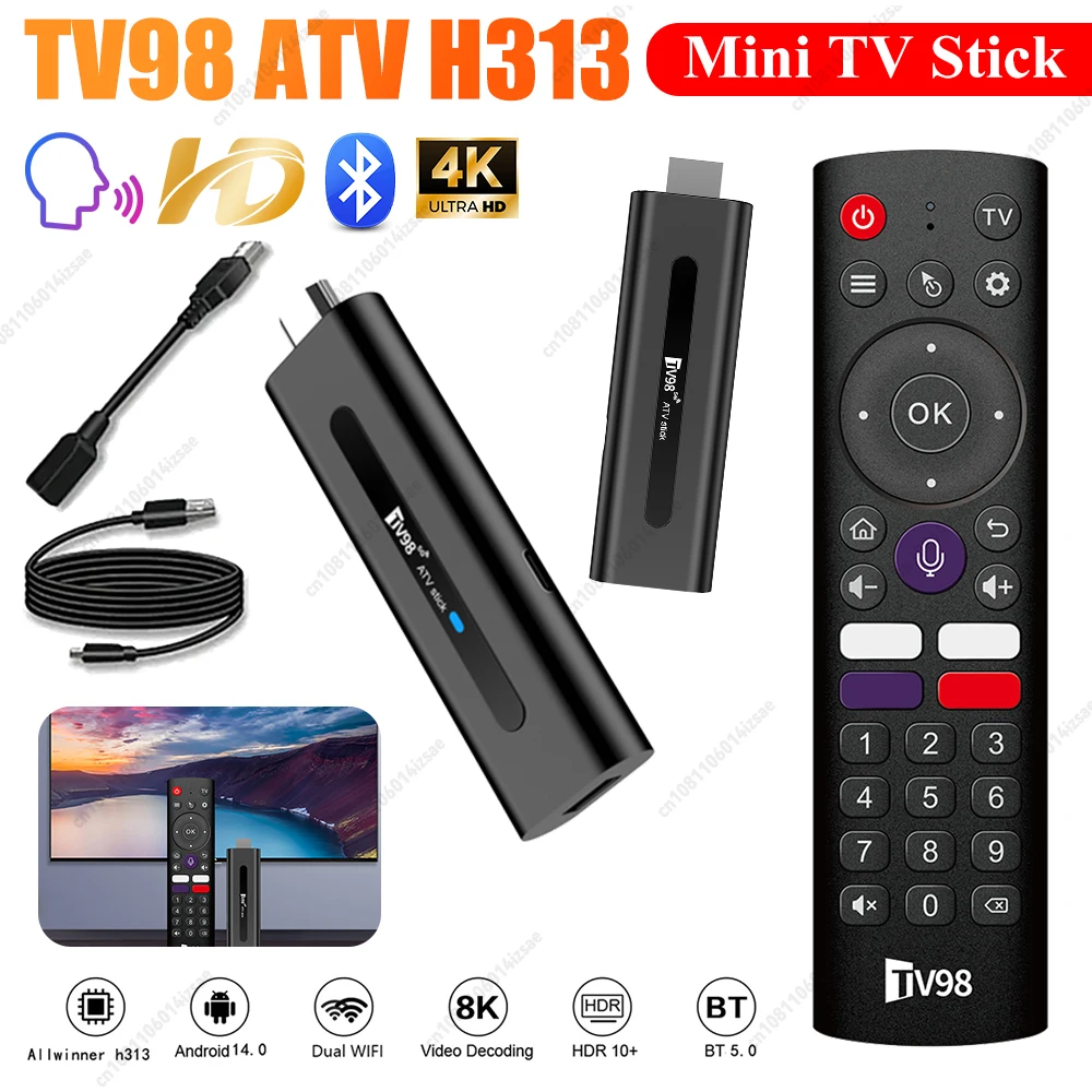 TV98-ATV-H313-Mini-TV-Stick-8K-2-4G-5G-WiFi-Quad-Core-Bluetooth5-0 ...