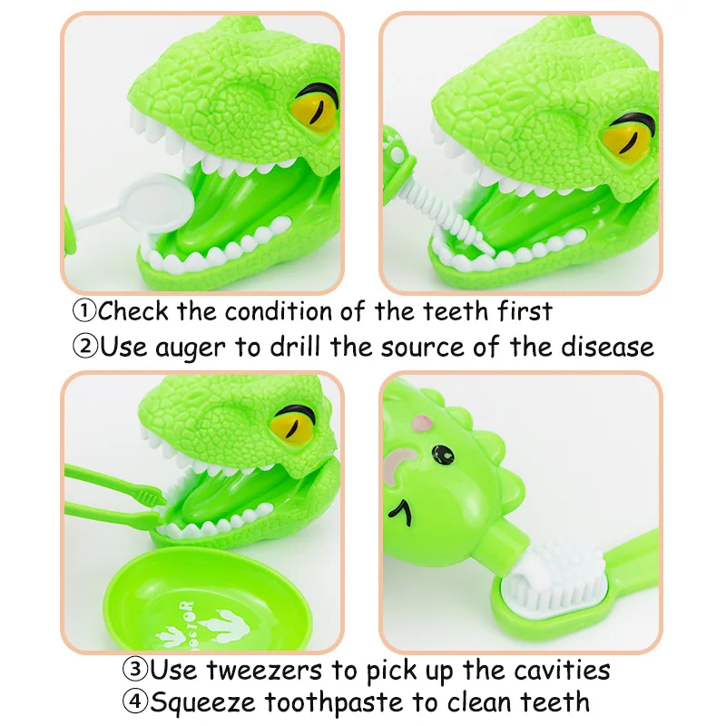 1/10pcs Montessori Educational Toys for Children Early Learning Doctors Role Play Kids Intelligence Brushing Tooth Teaching Aids