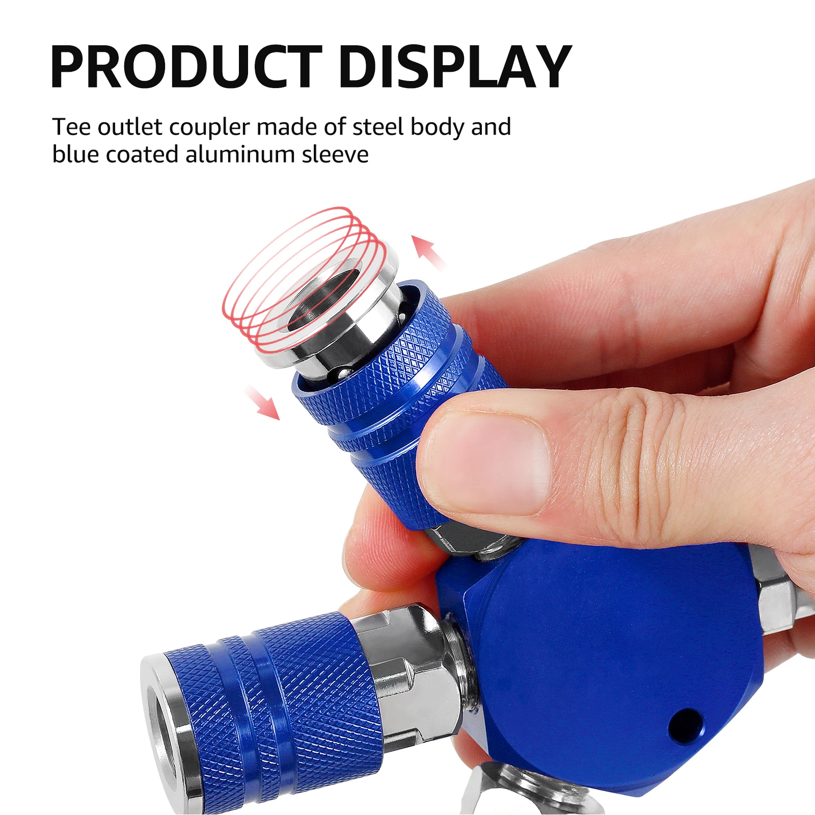 5pcs Conector Rápido Rosca 90 Grados Para Tubo Manguera Neumáticos DPL