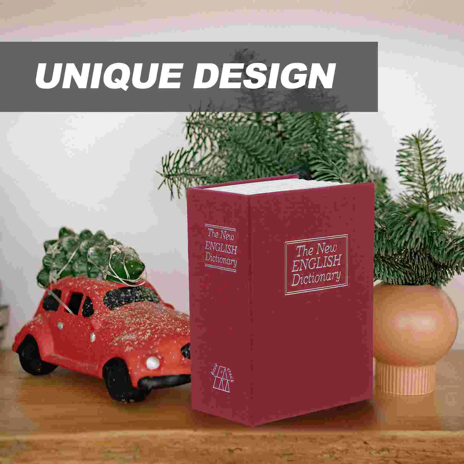 Red Book Piggy Bank Shaped Piggy Bank Classical Storage Box Privacy Safe Children Money Pot Small Safe Box Home Decor 6