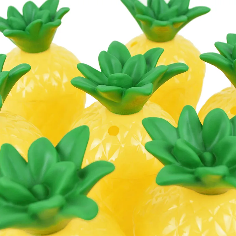 Ananasbecher aus Kunststoff mit Strohhalm, Erdbeerbecher, hawaiianische Luau-Geburtstagsparty-Dekoration, tropischer Sommer-Strand-Trinkbecher – Detail 8