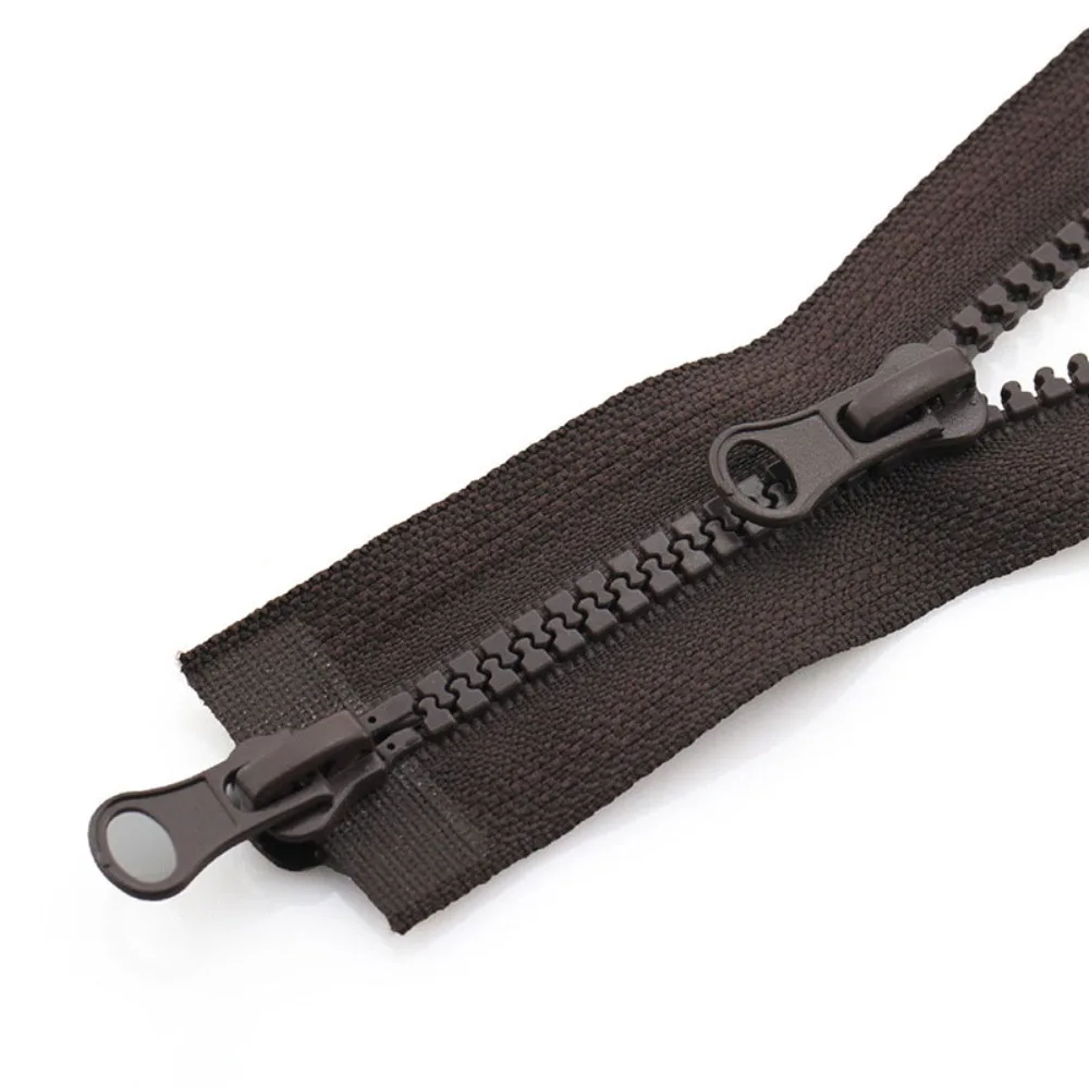 TWO WAY Chunky Zip #5 Slider Plastic Teeth Zipper Open End