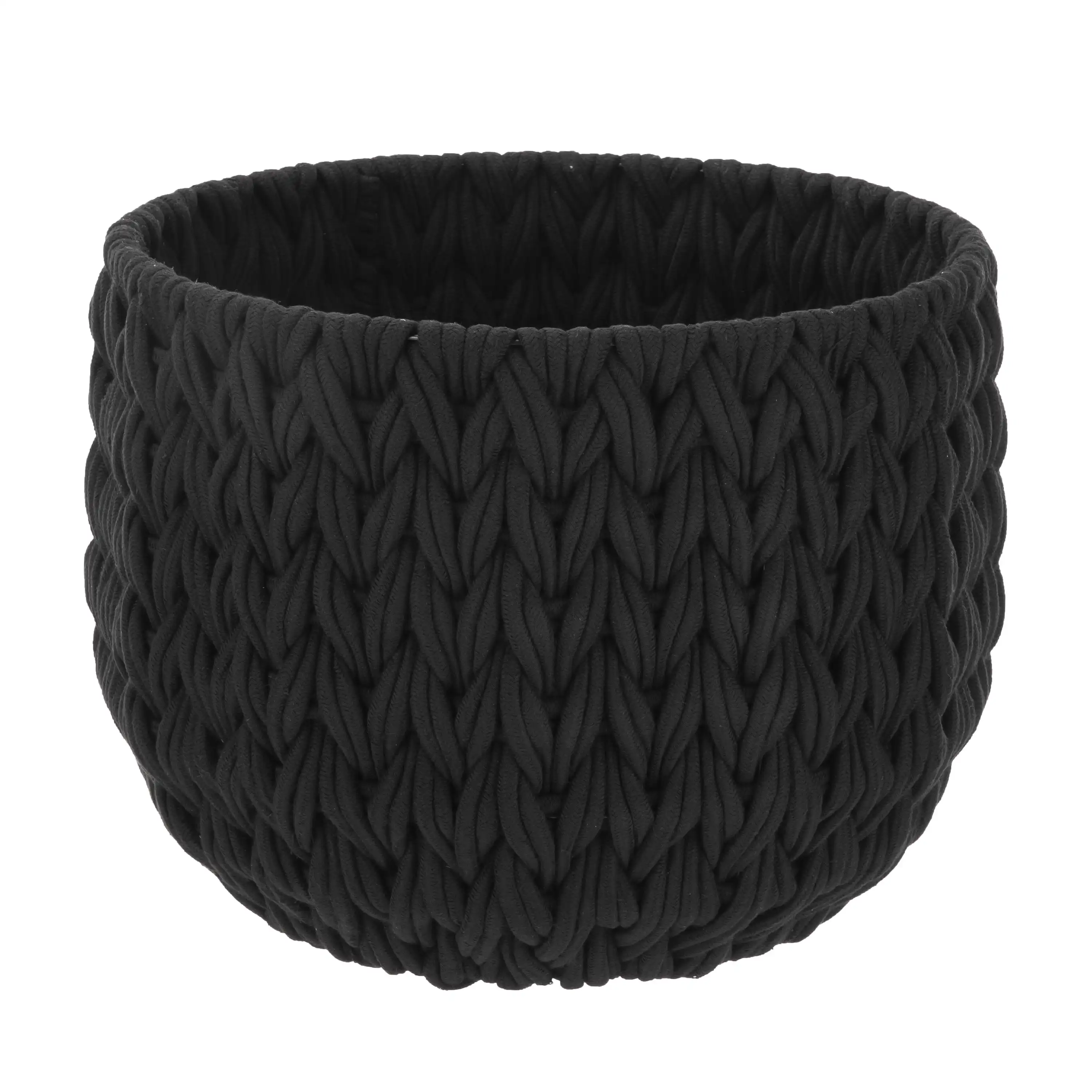 

Closed Weave Polyester Black Decorative Storage Basket
