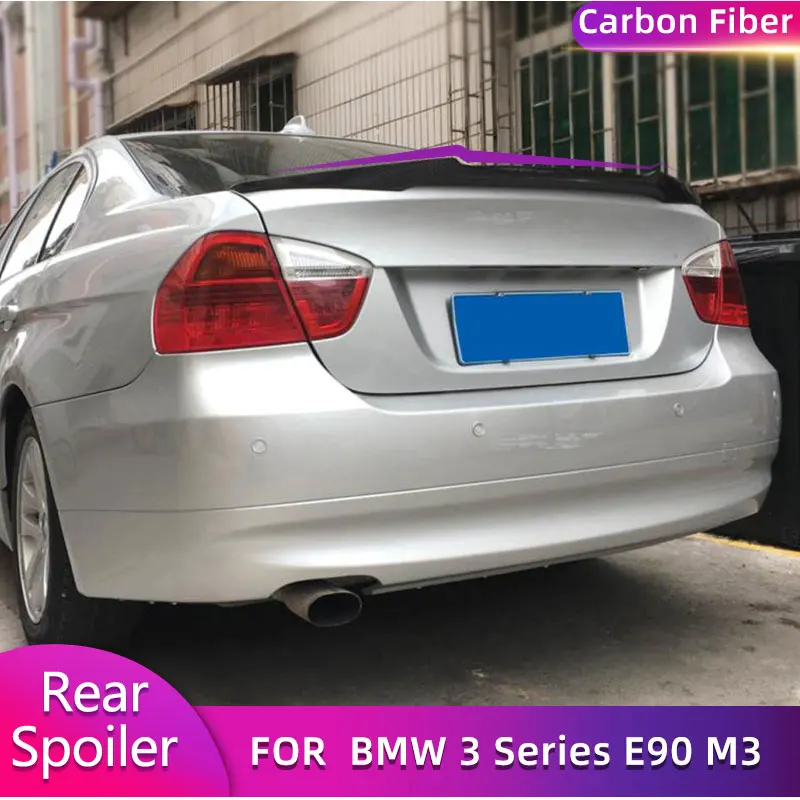 

Carbon Fiber Car Rear Trunk Spoiler Wings For BMW 3 Series E90 M3 320i 325i 330i 335i Sedan 4-Door 2005-2011 Tail Boot Wing Lip