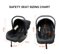 Poussette bébé 3-en-1 légère, luxe, pliable, système de voyage portable pour nouveau-né et nourrisson 7