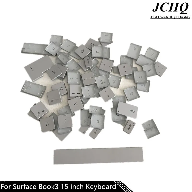 JCHQ Silver Keyboard Replacement UK US Spain Keycaps For Surface Book 3 Jchq silver keyboard replacement uk us spain keycaps for surface book 3